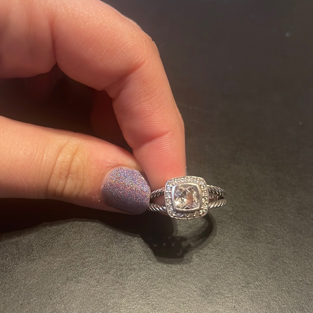 David Yurman petite Albion ring with diamonds